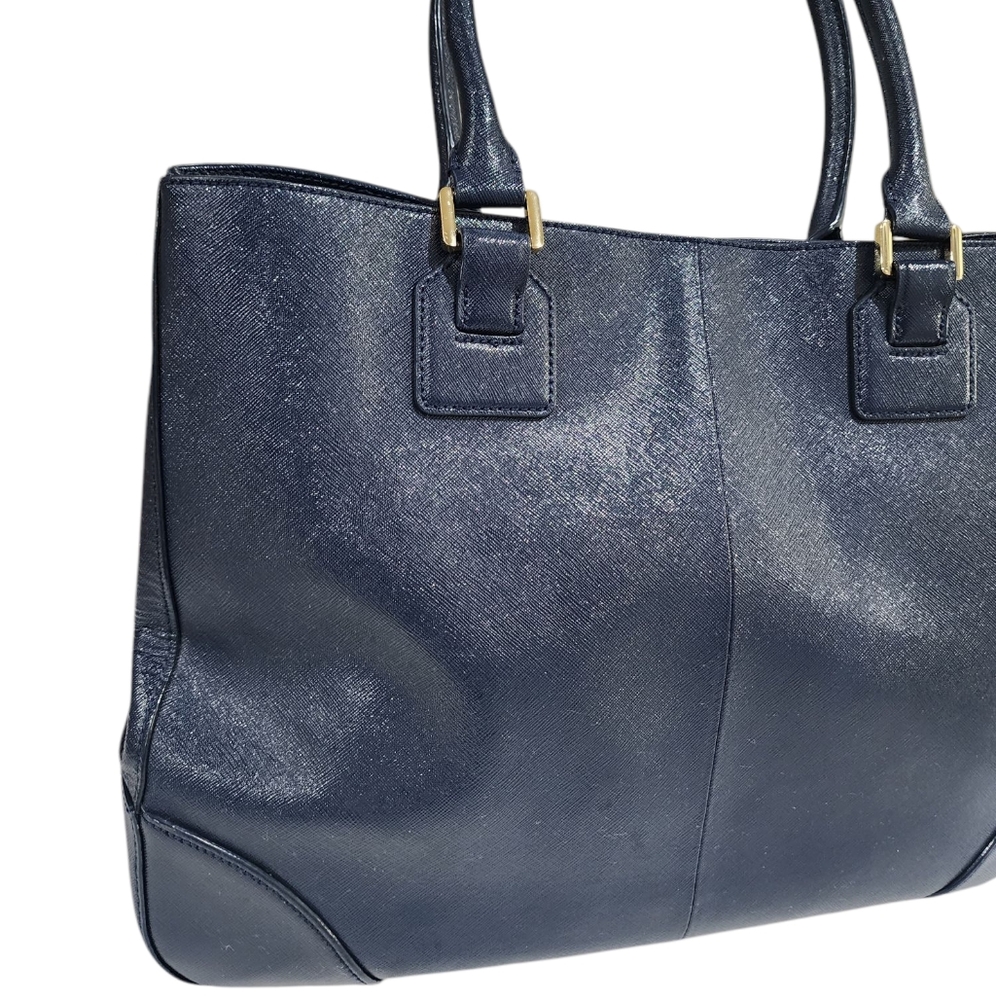 Tory Burch Navy Blue Tote Bag - Picture 6 of 16